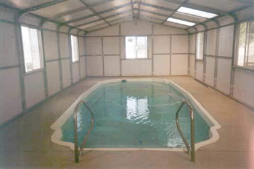 Interior View of a Pool House