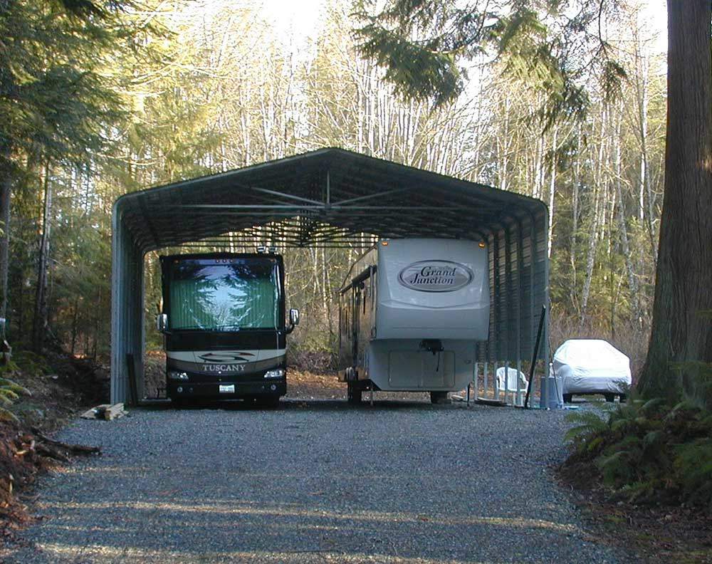 Sonoran Style RV Carport Extra Wide