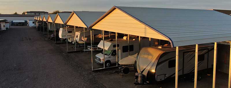 Covered RV storage