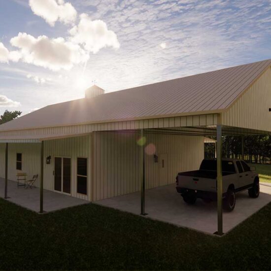 The Collins style with carport